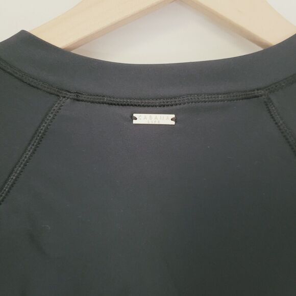 New Cabana Life Ladies Front Zip UniSuit In Black & Gold Size Large Nwt - Picture 10 of 11